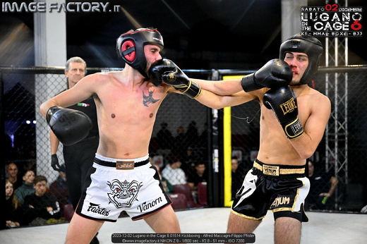 2023-12-02 Lugano in the Cage 6 01514 Kickboxing - Alfred Maccagni-Filippo Pfister